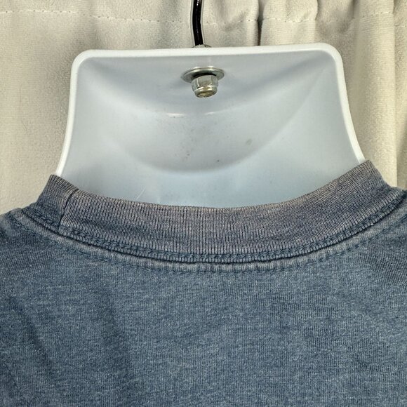 On The Byas Mens Size S Tropical Bird Print T-Shirt Blue & Multi-Color - Picture 3 of 7